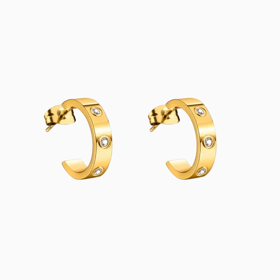 Lunéa Crystal Hoops