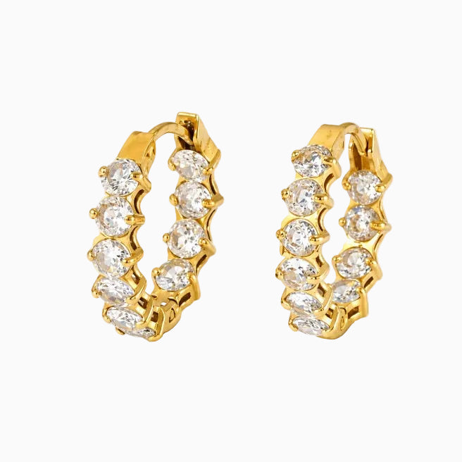 Lumière Crystal Hoops