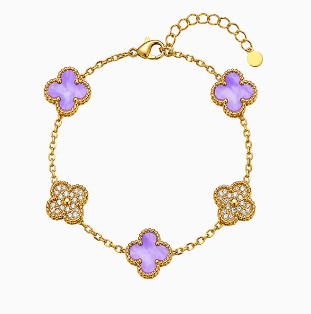 Lilac Clover Armband