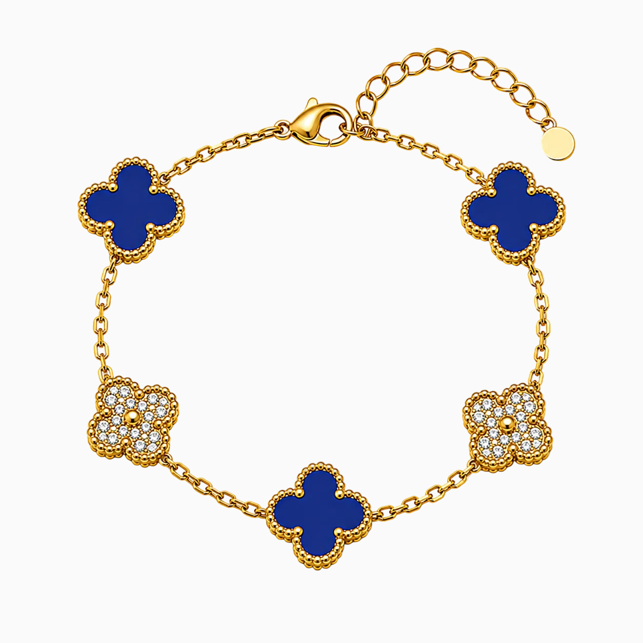 Sapphire Clover Armband